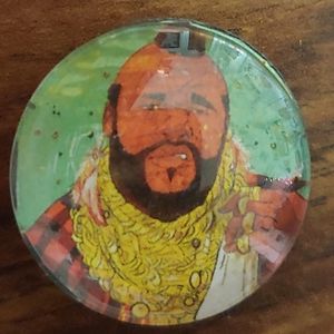 Mister T Glass Magnet
